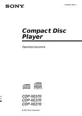 Sony CDP-XE270 マニュアル