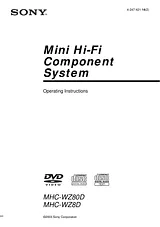 Sony MHC-WZ8D Manual Do Utilizador
