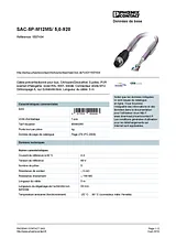 Phoenix Contact Bus system cable SAC-5P-M12MS/ 5,0-920 1507434 1507434 Data Sheet