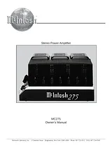McIntosh MC275 Manuel D’Utilisation