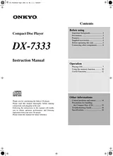 ONKYO DX-7333 Manuale Utente
