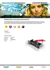 Conceptronic Multifunction front panel with eSATA C05-402 사용자 설명서