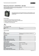 Phoenix Contact Measuring instrument EEM-MA600 2901366 2901366 Datenbogen