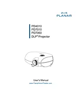 Planar PD4010 Manual Do Utilizador