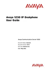 Avaya deskphone ntys20dc70e6 사용자 설명서