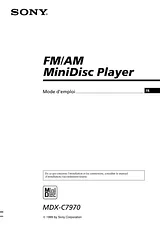Sony MDX-C7970 Manuel D’Utilisation