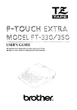 Brother PT-330 User Manual