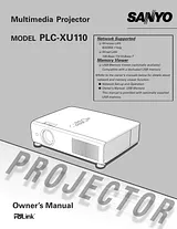 Sanyo PLC-XU110 Manuale Utente
