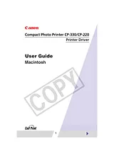 Canon CP-330 Справочник Пользователя