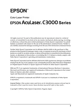 Epson C3000 Reference Guide