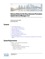Cisco Cisco IPS 4520 Sensor Примечания к выпуску