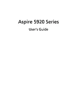 Acer 5920 Справочник Пользователя