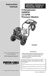 Porter-Cable PCH2401 Справочник Пользователя
