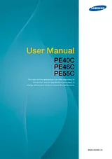 Samsung PE40C Справочник Пользователя