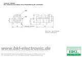 Bkl Electronic 6.35 mm audio jack Socket, horizontal mount Number of pins: 2 Mono 1109022 1 pc(s) 1109022 Fiche De Données