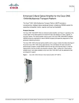 Cisco Cisco ONS 15454 M12 Multiservice Transport Platform (MSTP) Hoja De Datos
