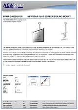Newstar LCD/TFT ceiling mount FPMA-C400SILVER Fascicule