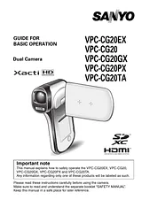 Sanyo VPC-CG20PX Manual Do Utilizador