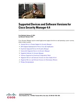 Cisco Cisco Security Manager 4.4 정보 가이드