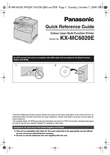 Panasonic KXMC6020E Guía De Operación
