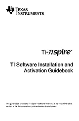 Texas Instruments TI-Nspire CX CAS TINSPIRE-CX-CAS Guida All'Installazione