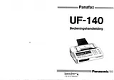 Panasonic uf-140 Manual De Instruções