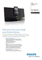 Philips docking speaker with Bluetooth® AS140 AS140/93 User Manual