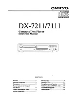 ONKYO dx-7111 Руководство Пользователя