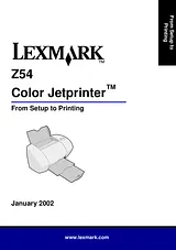 Lexmark Z54 Istruzione Sull'Installazione