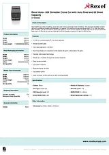 Rexel Auto+ 60X Cross Cut Shredder 2103060 产品宣传页
