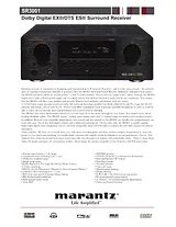 Marantz SR3001 规格指南