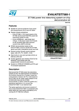 STMicroelectronics ST7580 Power Line Networking System On Chip Demonstration kit EVALKITST7580-1 EVALKITST7580-1 Datenbogen