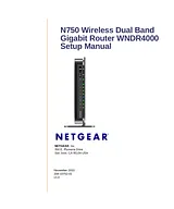 Netgear WNDR4000 – N750 Wireless Dual Band Gigabit Router Guía De Instalación