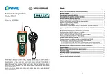 Extech HD-300 Anemometer HD300 Data Sheet