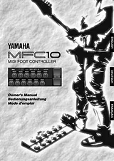 Yamaha mfc10 Справочник Пользователя