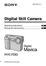 Sony mavica mvc-fd81 Справочник Пользователя