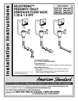 American Standard 6067.22X Справочник Пользователя