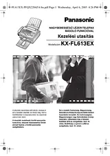 Panasonic KXFL613EX Mode D’Emploi