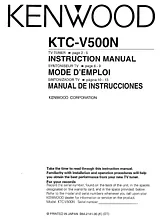 Kenwood KTC-V500N Guida Utente