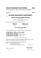 Philips BDS4221/00 Declaration Of Conformity