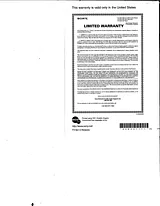 Sony MZ-R900 Warranty Information