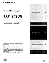 ONKYO DX-C390 Manuale Proprietario