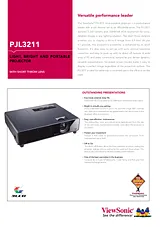 Viewsonic PJL3211 Guia De Especificaciones