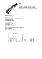 Rean DIN connector Plug, straight Number of pins: 5 Black NYS 322 1 pc(s) NYS322 Ficha De Dados
