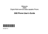 Motorola I580 Guía Del Usuario