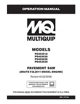 Multiquip PS403020 ユーザーズマニュアル