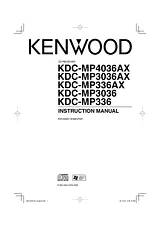 Kenwood KDC-MP336AX Manual Do Utilizador