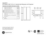 GE GSE22ETHBB Specification Sheet
