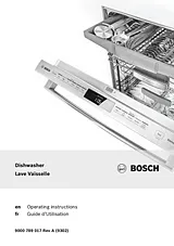 Bosch SHP65TL5UC Manuel Du Propriétaire