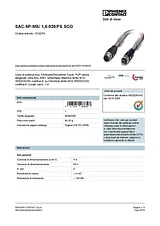 Phoenix Contact Bus system cable SAC-5P-MS/ 1,0-920/FS SCO 1518274 1518274 Hoja De Datos